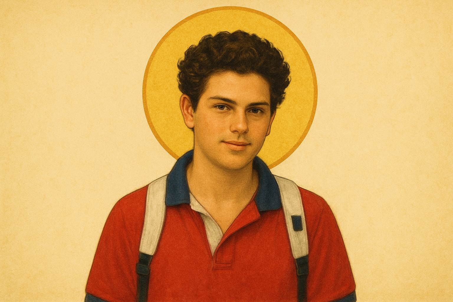 Portrait painting of Saint Carlo Acutis